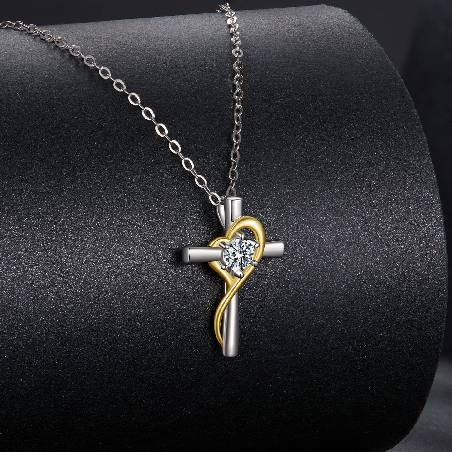 925 Sterling Silver 0.20 Carat Moissanite Necklace for Women