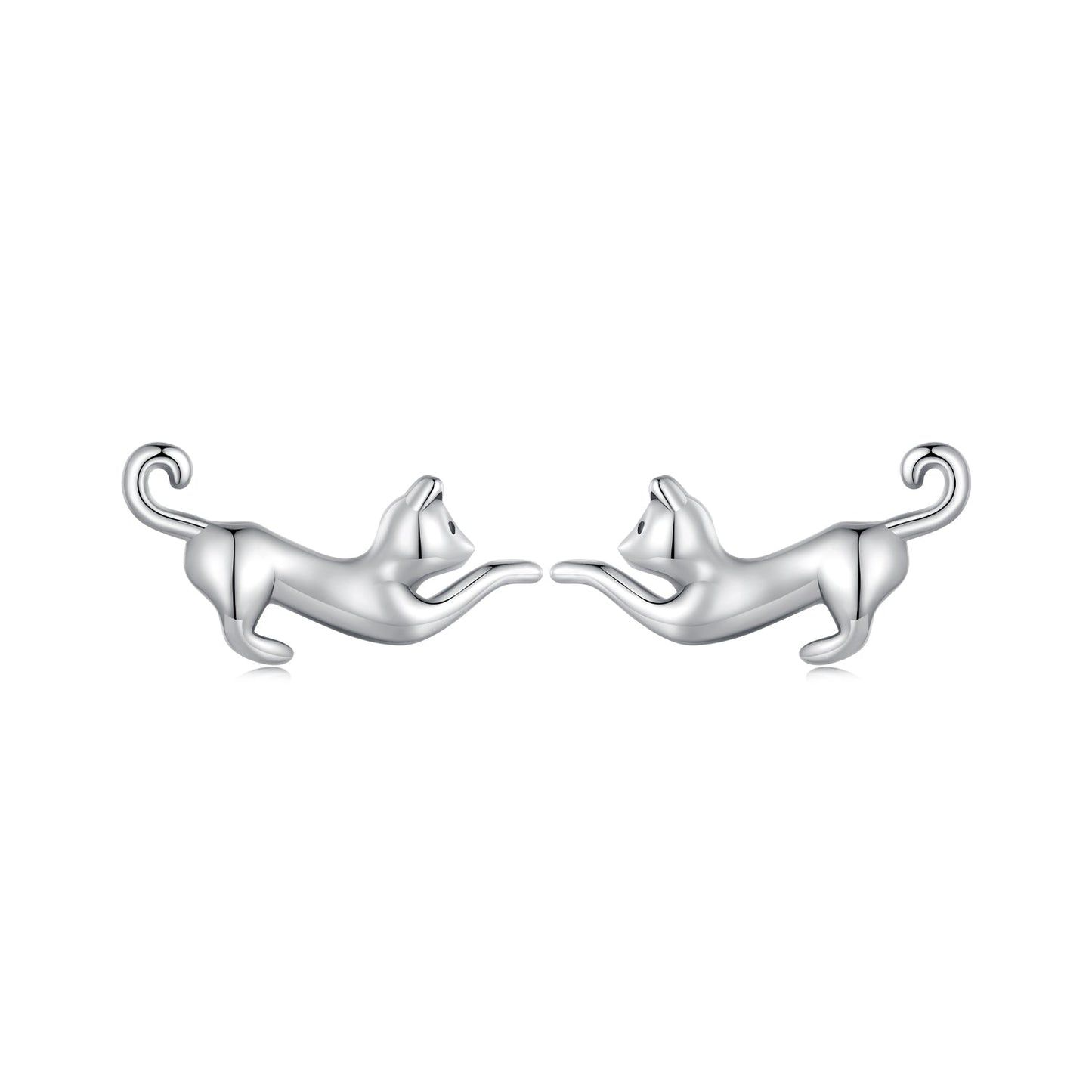 925 Sterling Silver Oxidized Earrings - 7*11mm for Women