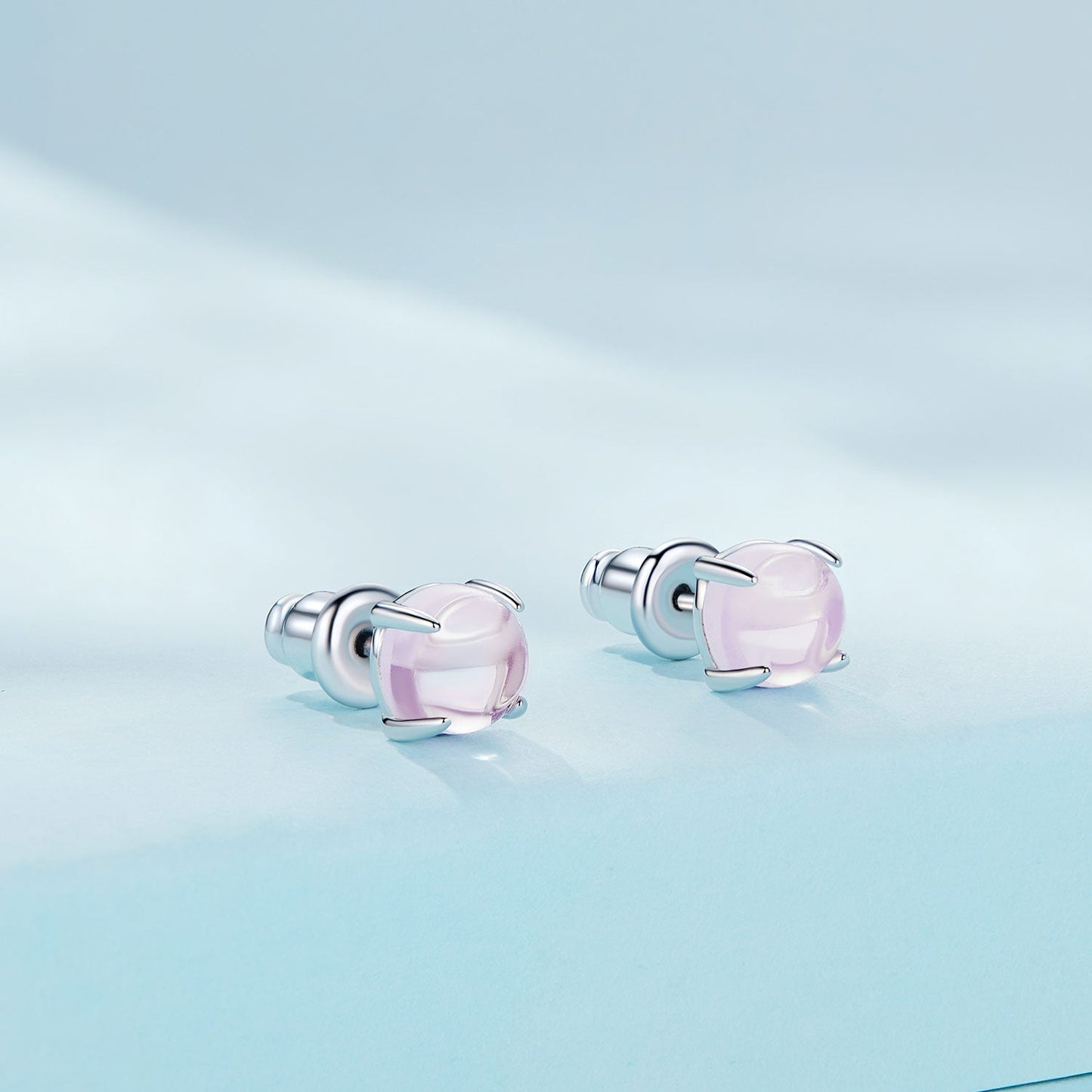 925 Sterling Silver Opal Earrings for Women