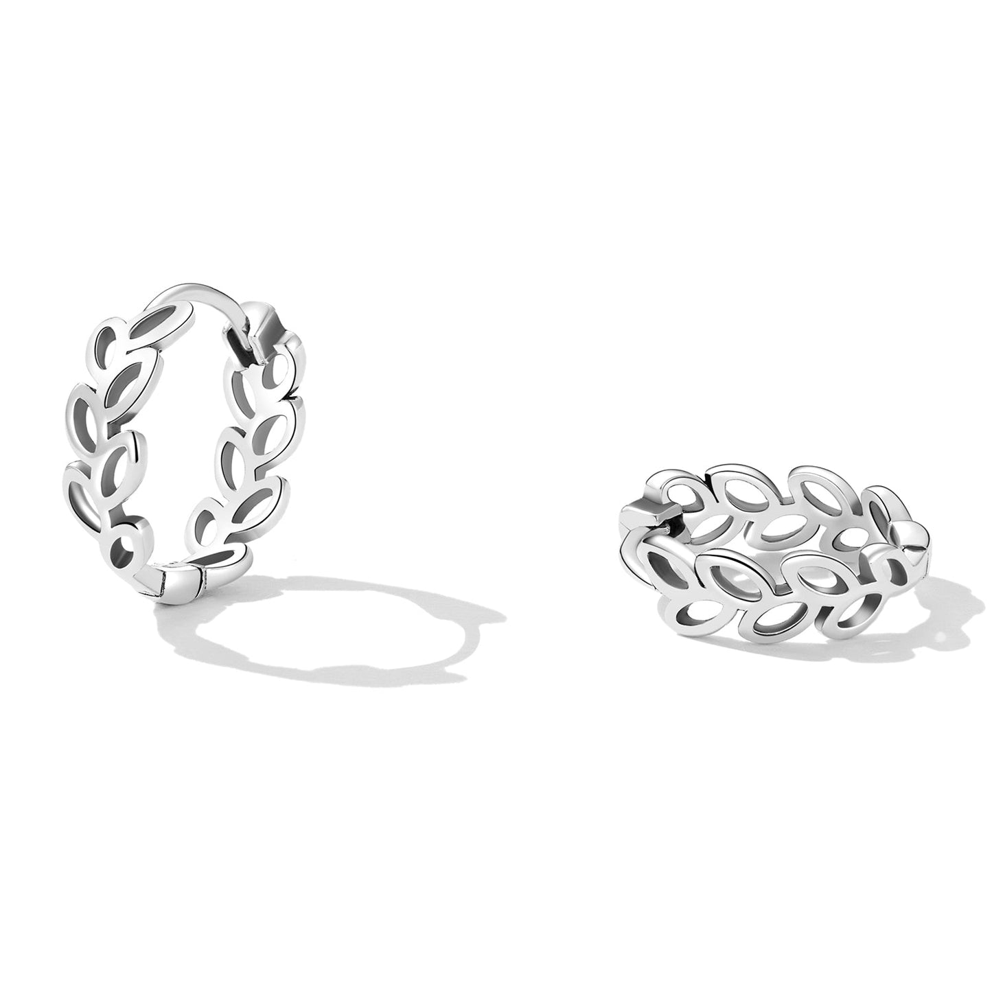 925 Sterling Silver Earrings 1.3*0.4cm for Women