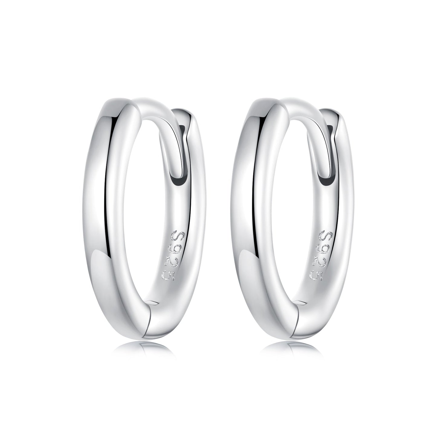 925 Sterling Silver & White Gold Plated Earrings for Women