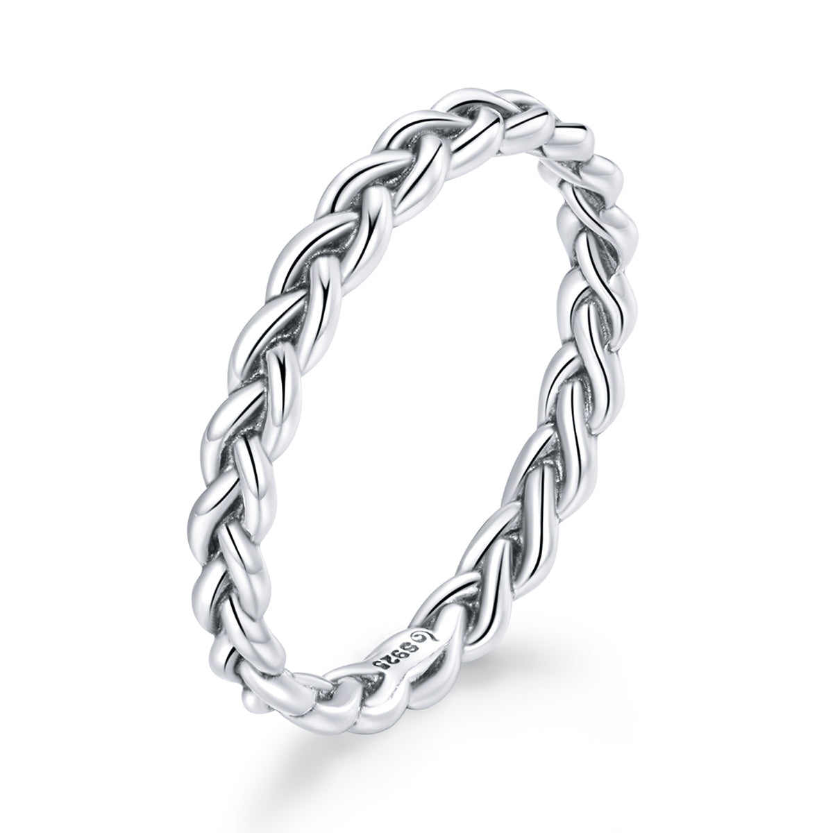 925 Sterling Silver Oxidized 0.20cm Ring Size 9 for Women