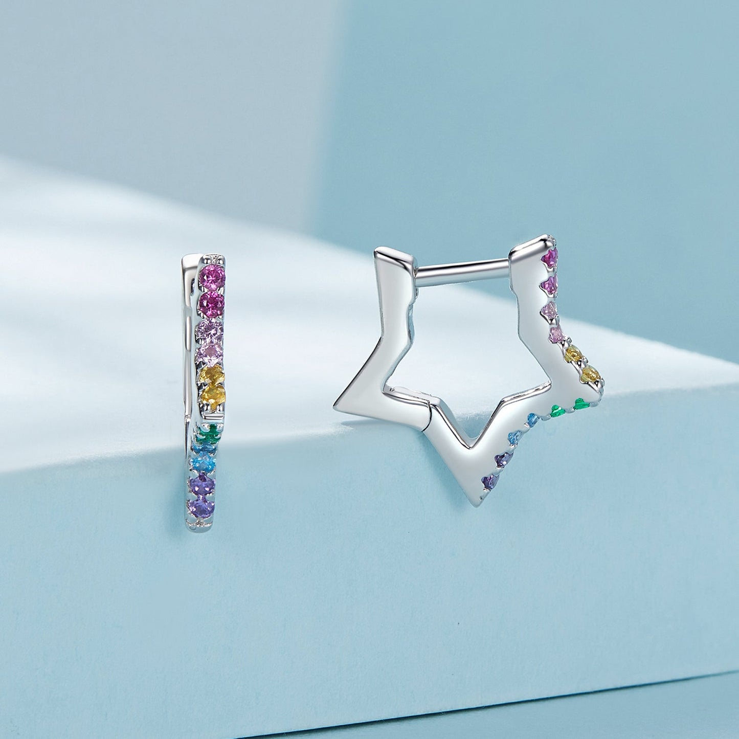 925 Sterling Silver Earrings with Pavé Setting CZ for Women