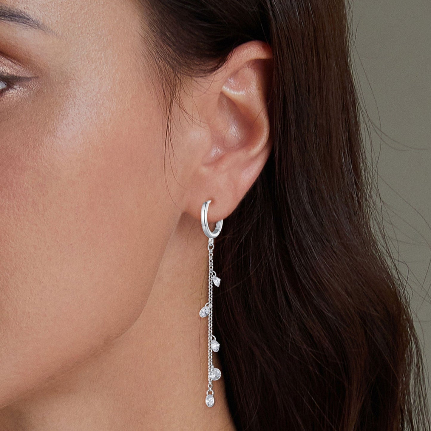 S925 Sterling Silver Pavé Setting CZ Earrings for Women
