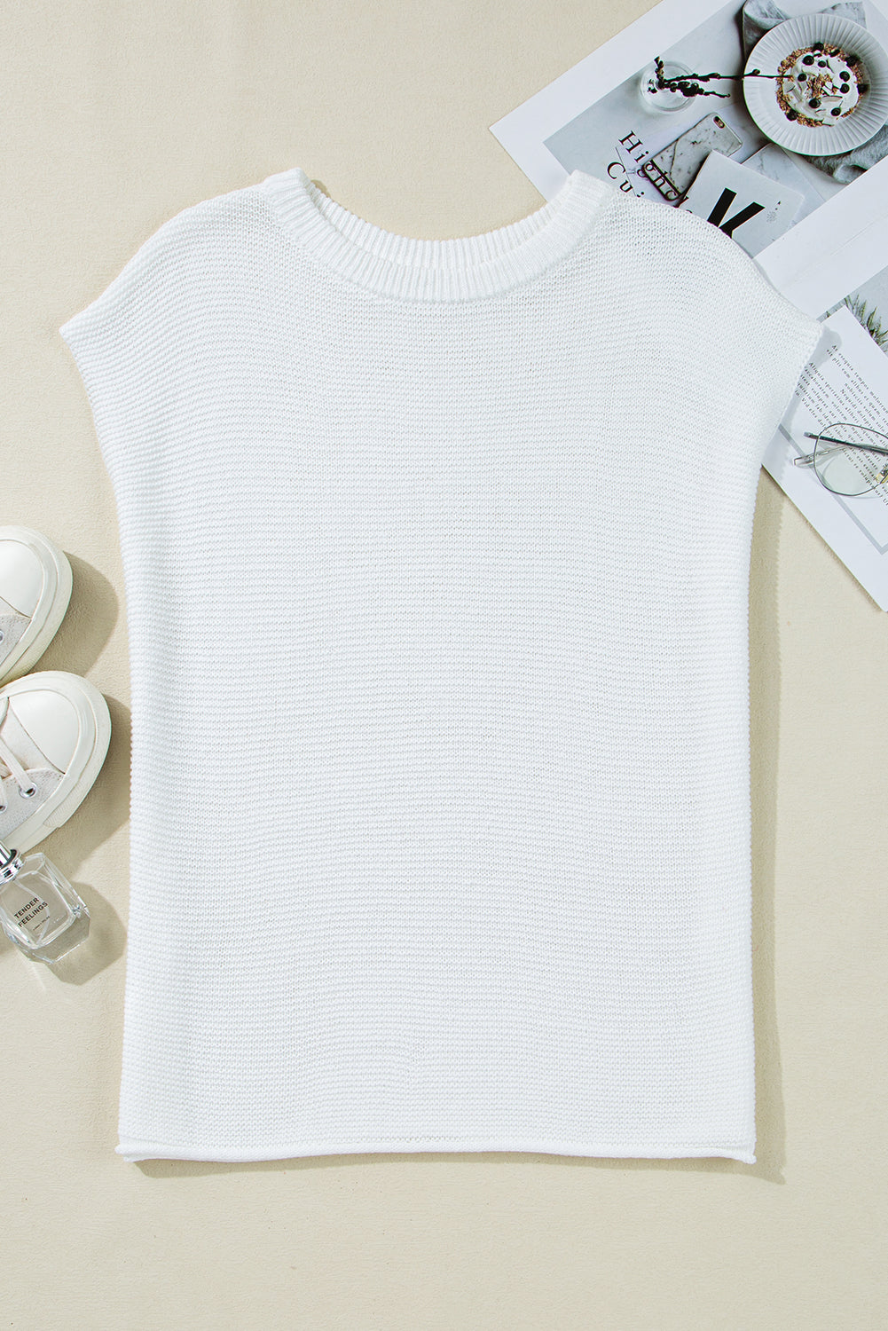 Jemma Sweater Tee with Side Slits