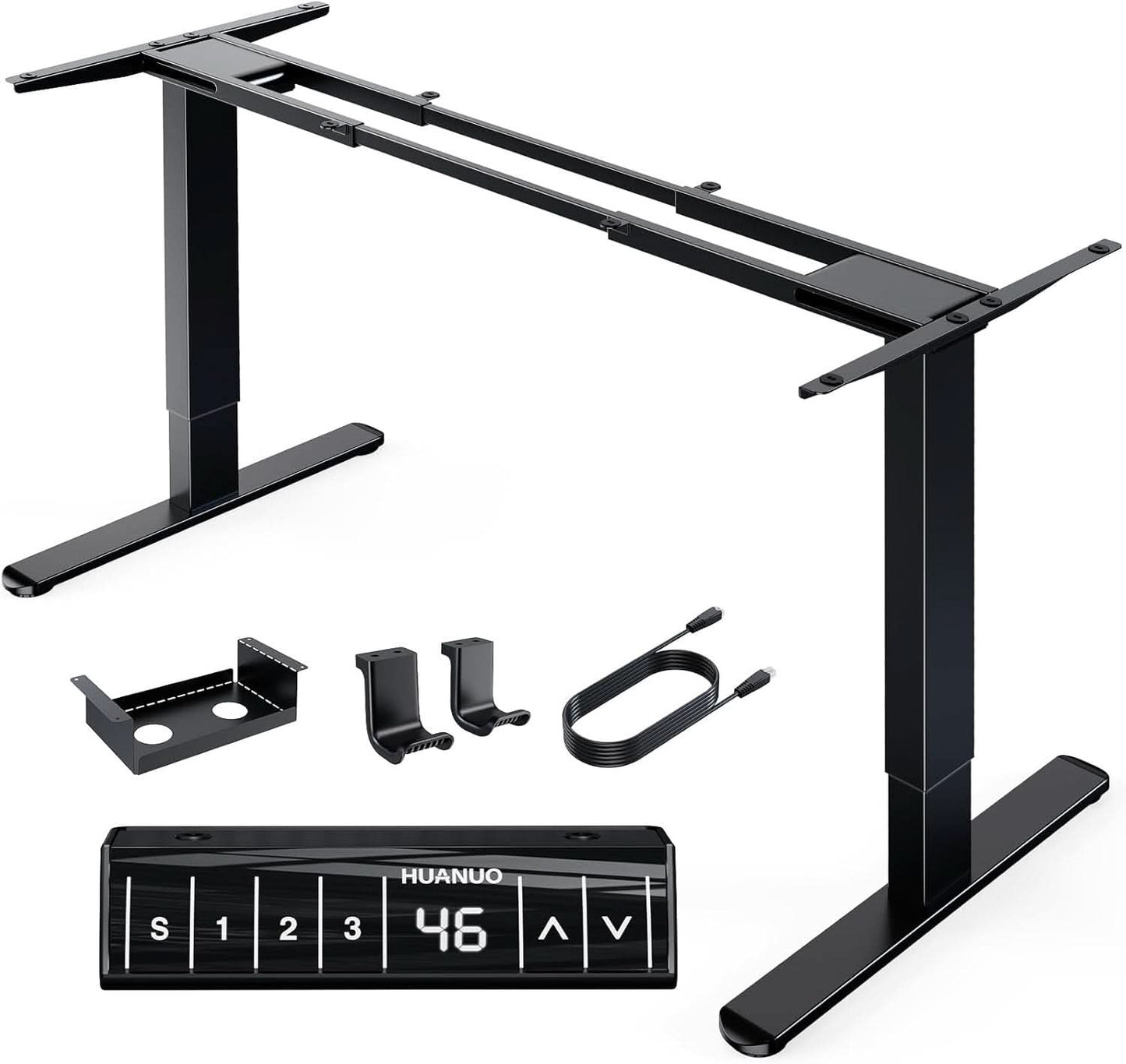 Electric Height Adjustable Desk Frame with Dual Motors