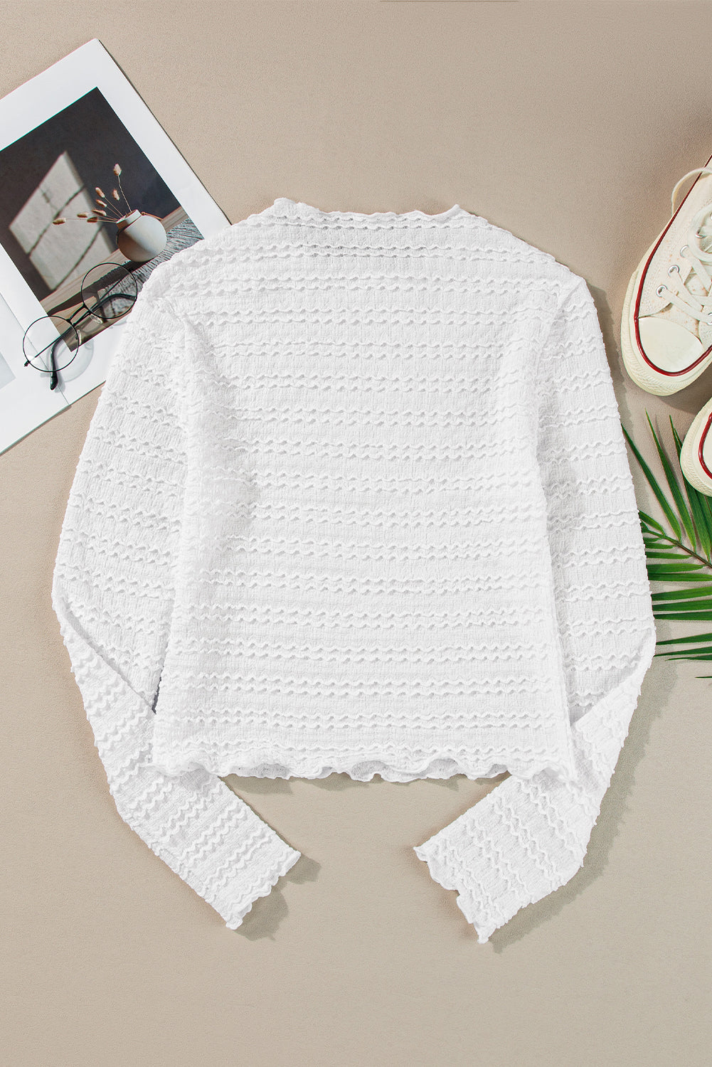 Mia Jacquard Slim Fit Top