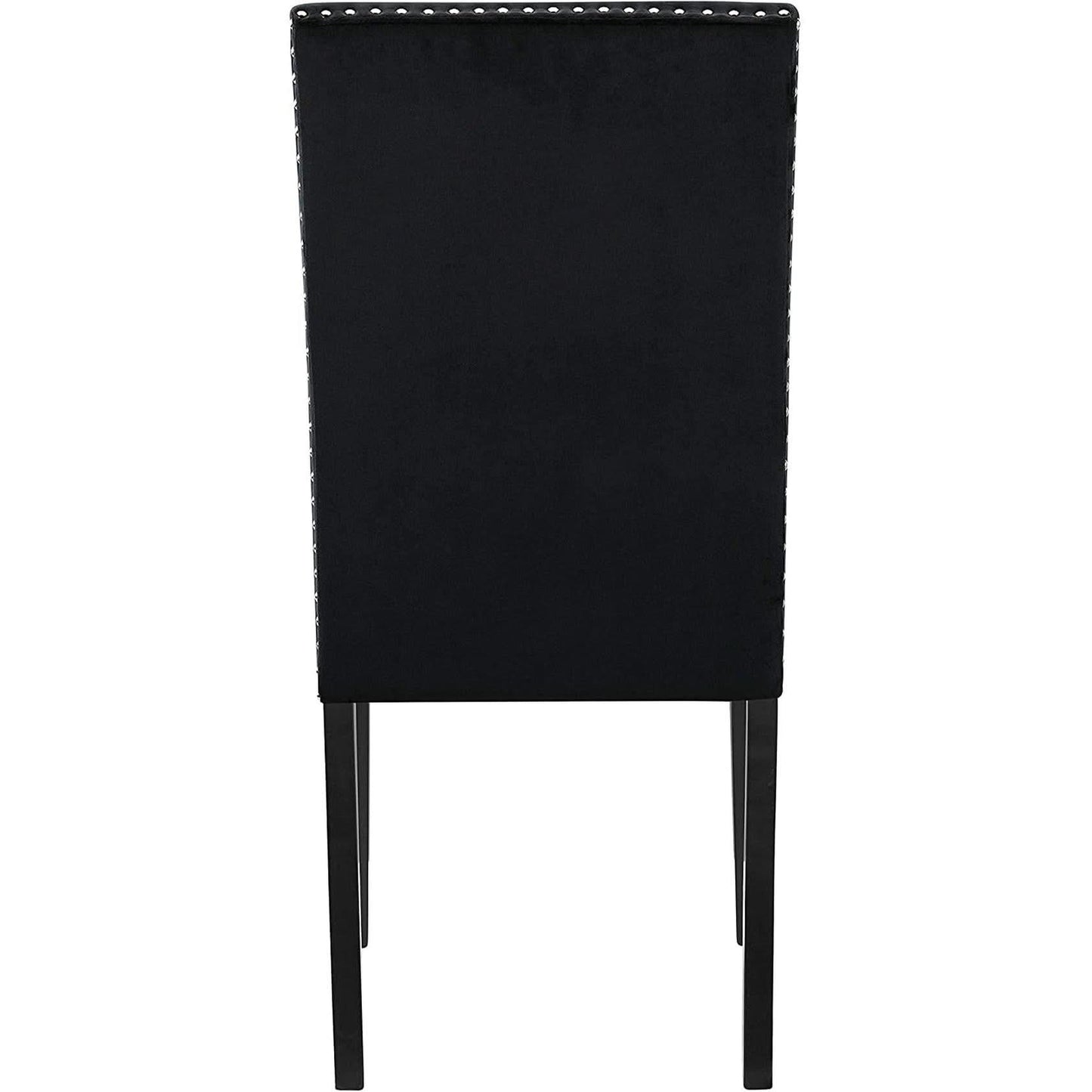 64 Inch Dining Table With Faux Marble Top And Black Base