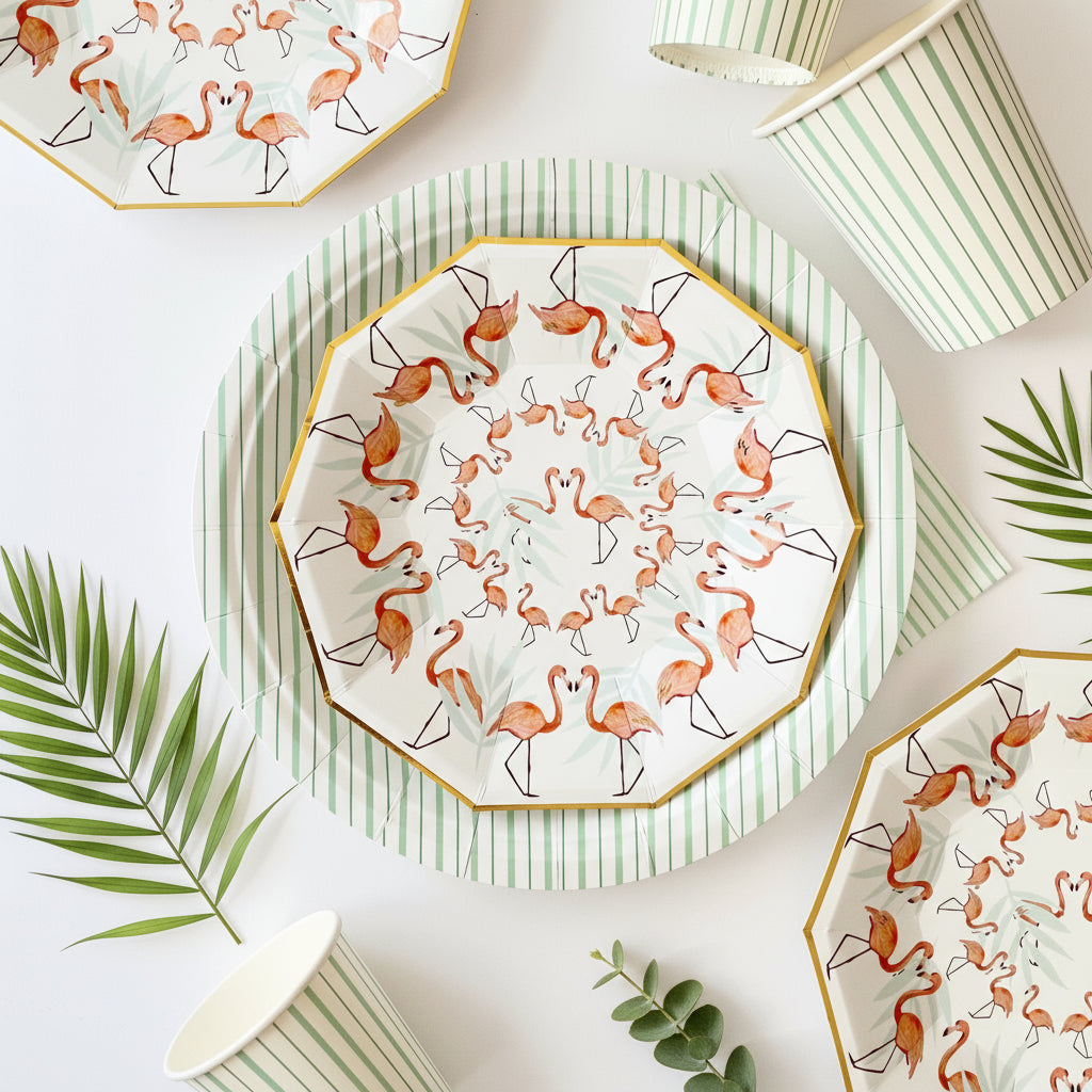 Flamingo Small Plates (Set of 8)