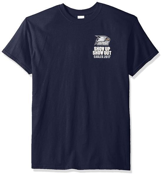 NCAA Football Schedule 2017 Short Sleeve Shirt Georgia Southern Eagles, Small