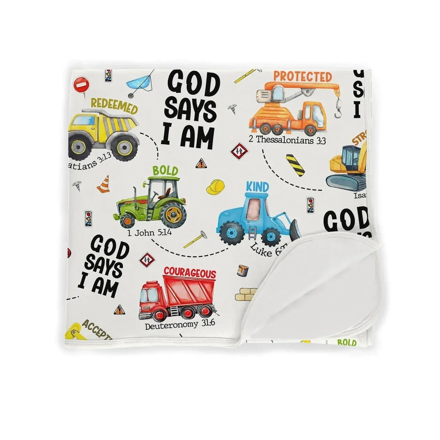 God Says I Am Boy Bamboo Blanket