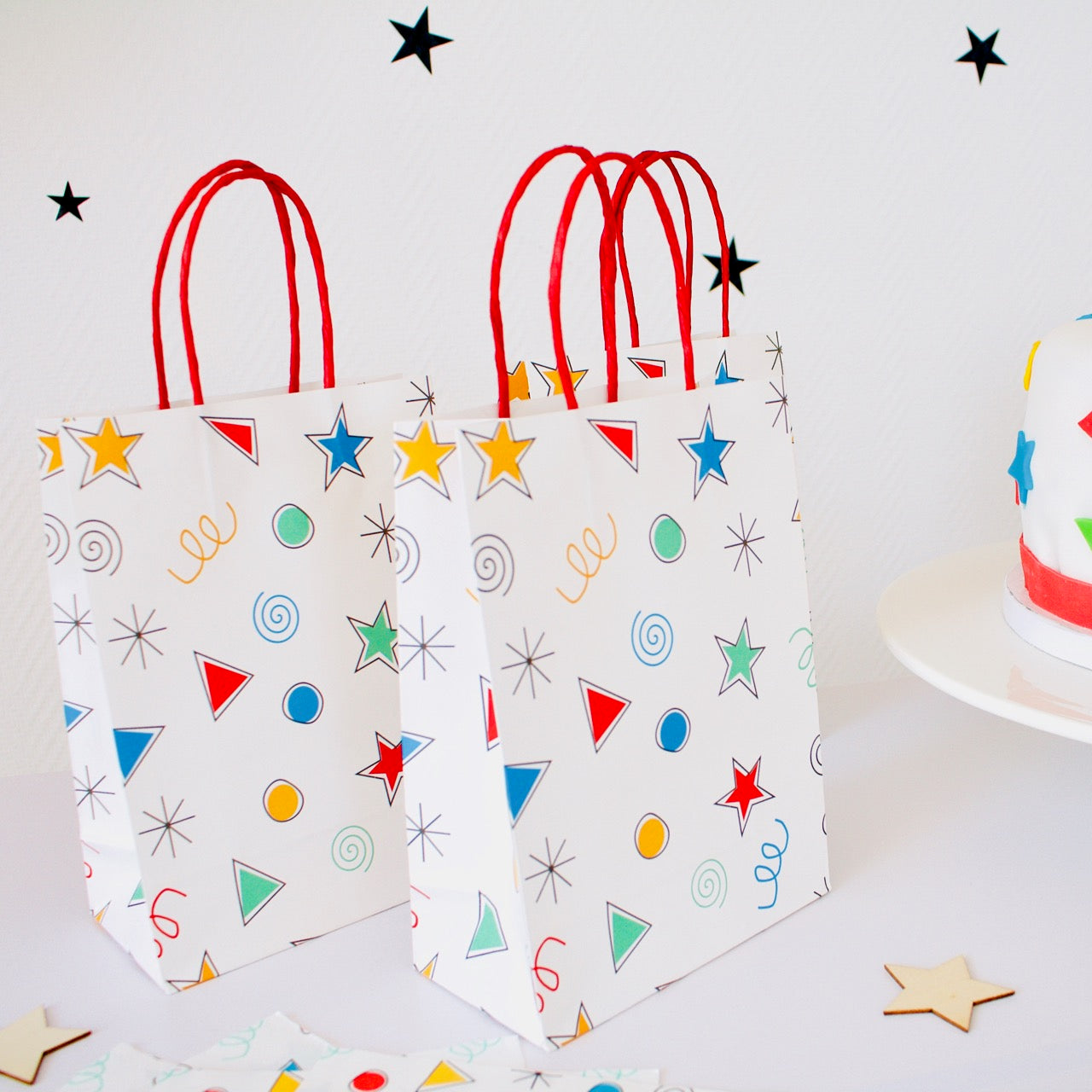 Happy Colors Party Bags (Set of 8)