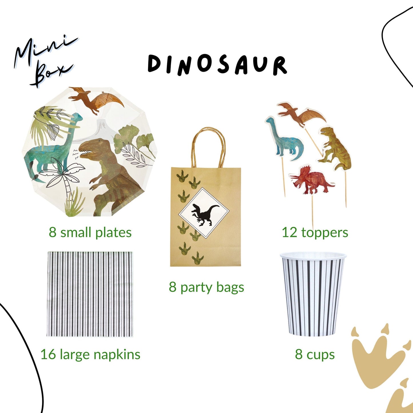 Dinosaur Party Supplies in a Box
