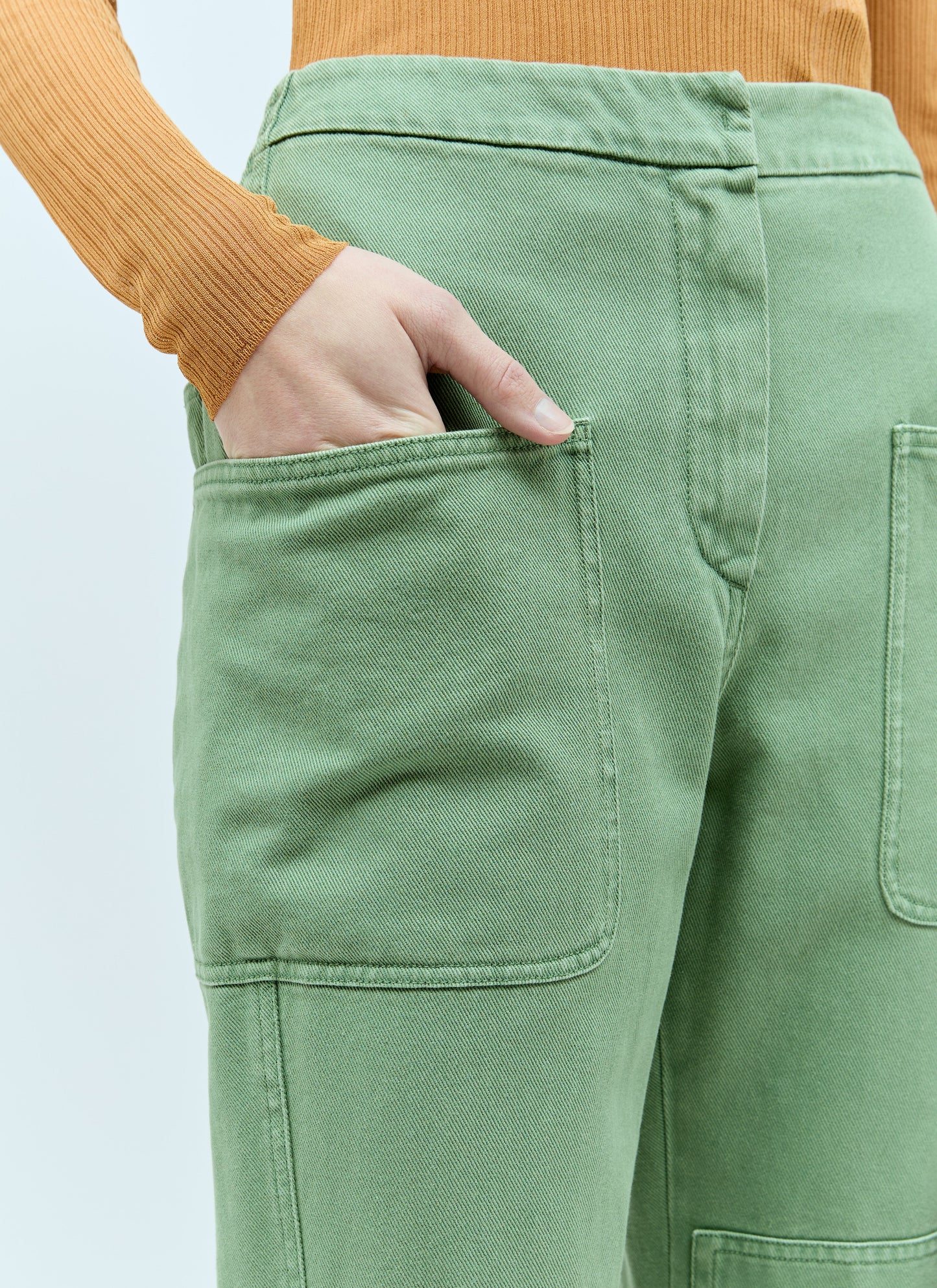 Max Mara Women Cotton Drill Pants