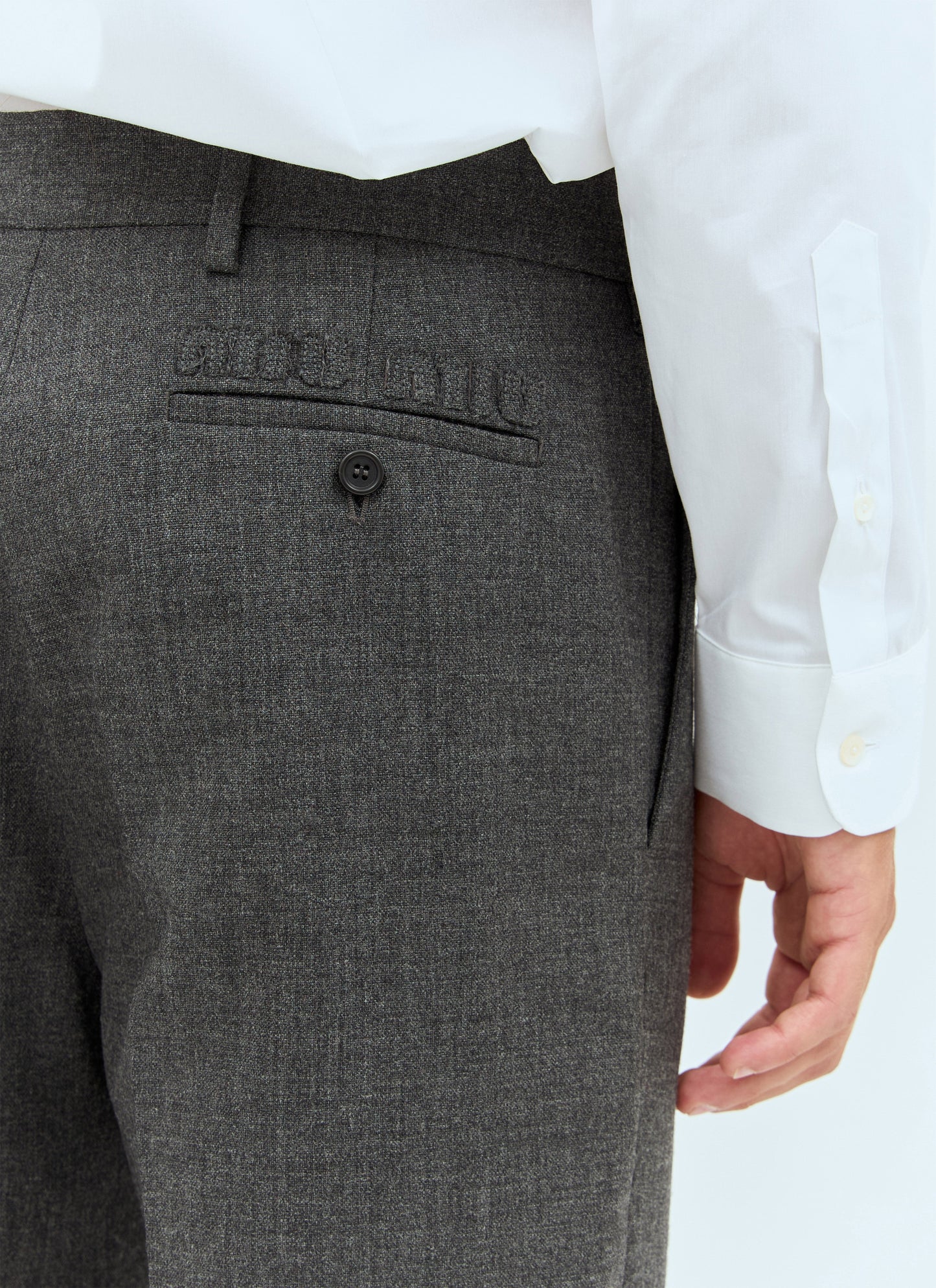 Miu Miu Men Marled Wool Pants