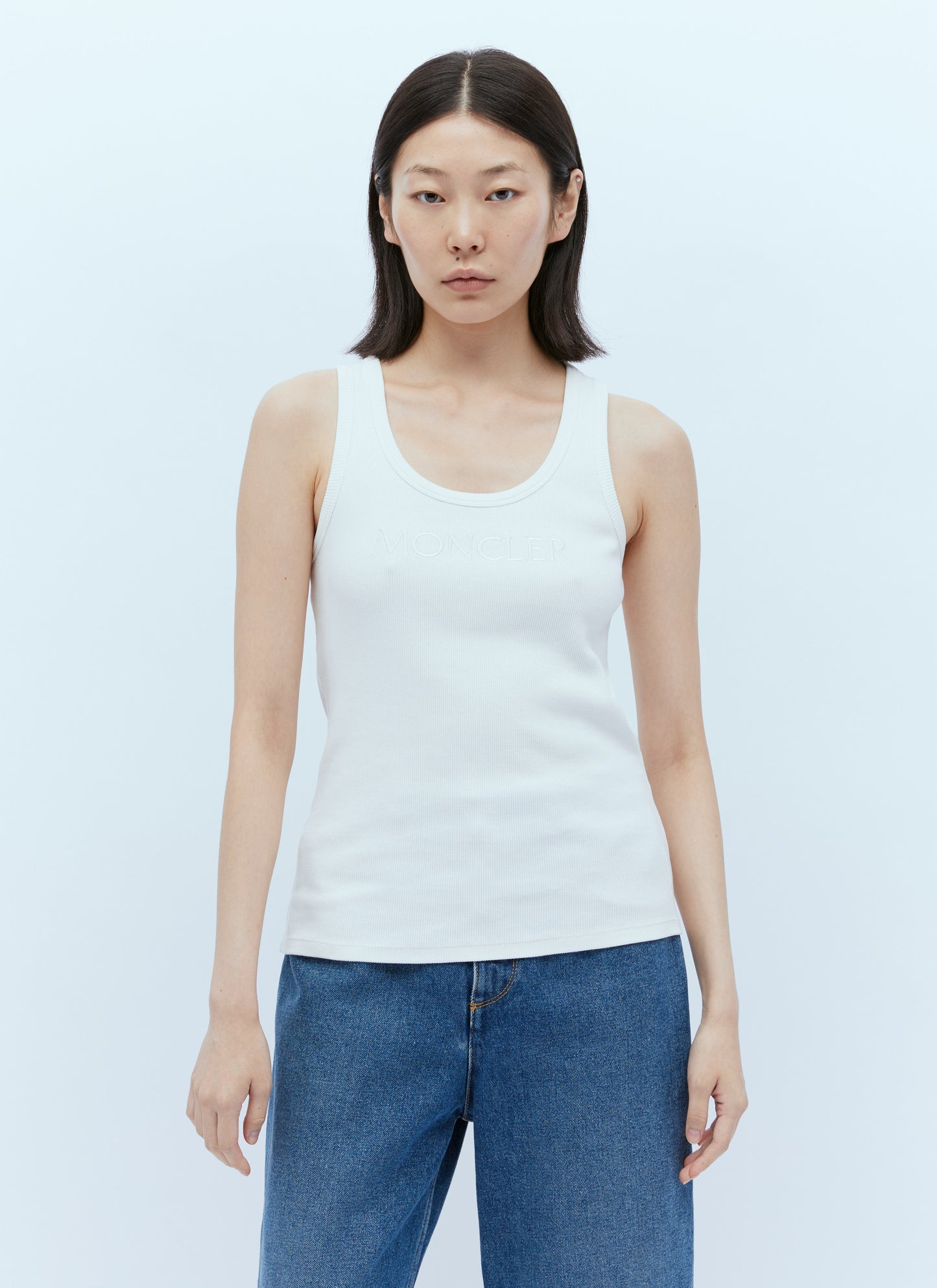 Moncler Women Logo Embroidery Tank Top