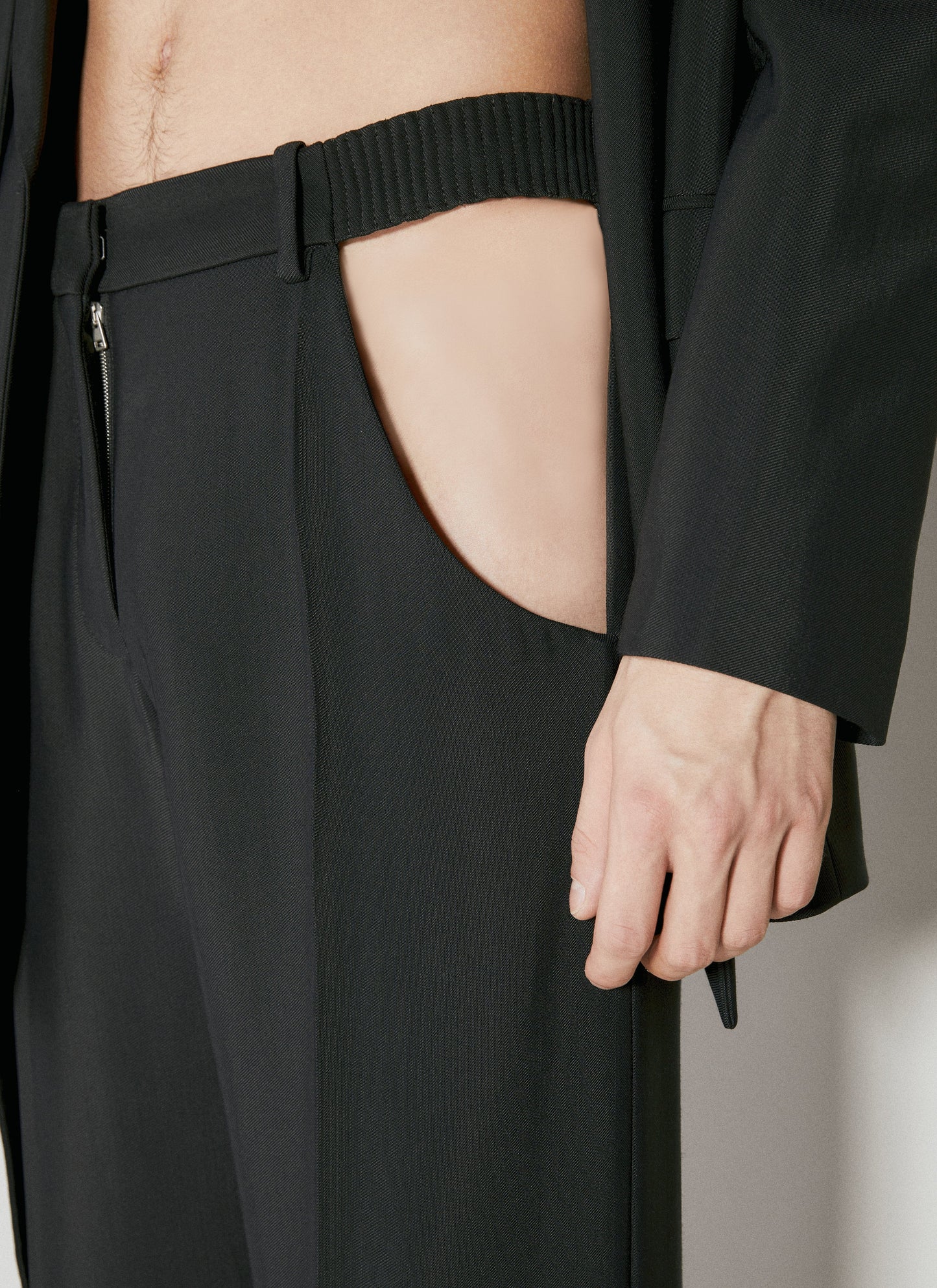 Mugler Men Cut-Out Tailored Pants