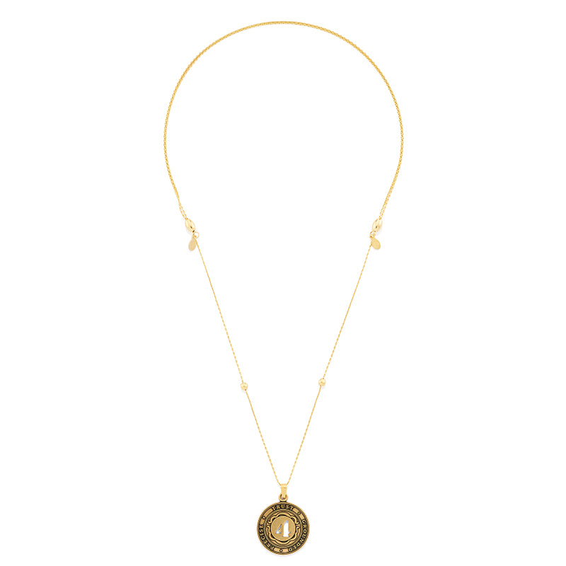 Number 4 Necklace, Expandable | Precise, Trust, and Grounded