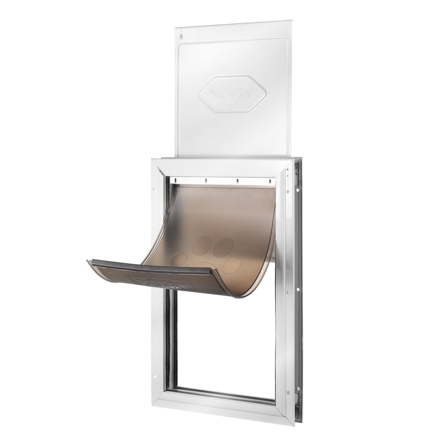 Pet Door, 11.3in x 16.02in?Aluminum?Frame with Lock and?Flap System,