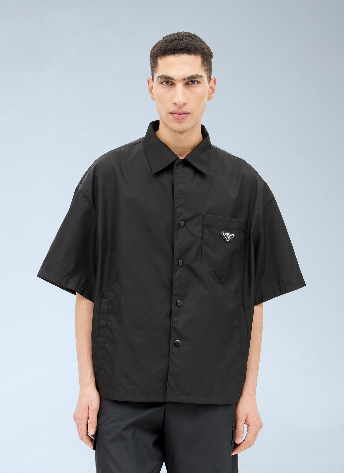 Prada Men Re-Nylon Short Sleeved Shirt