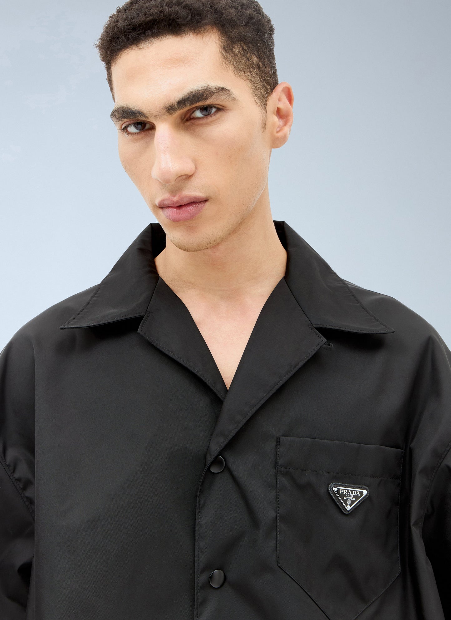 Prada Men Re-Nylon Short Sleeved Shirt