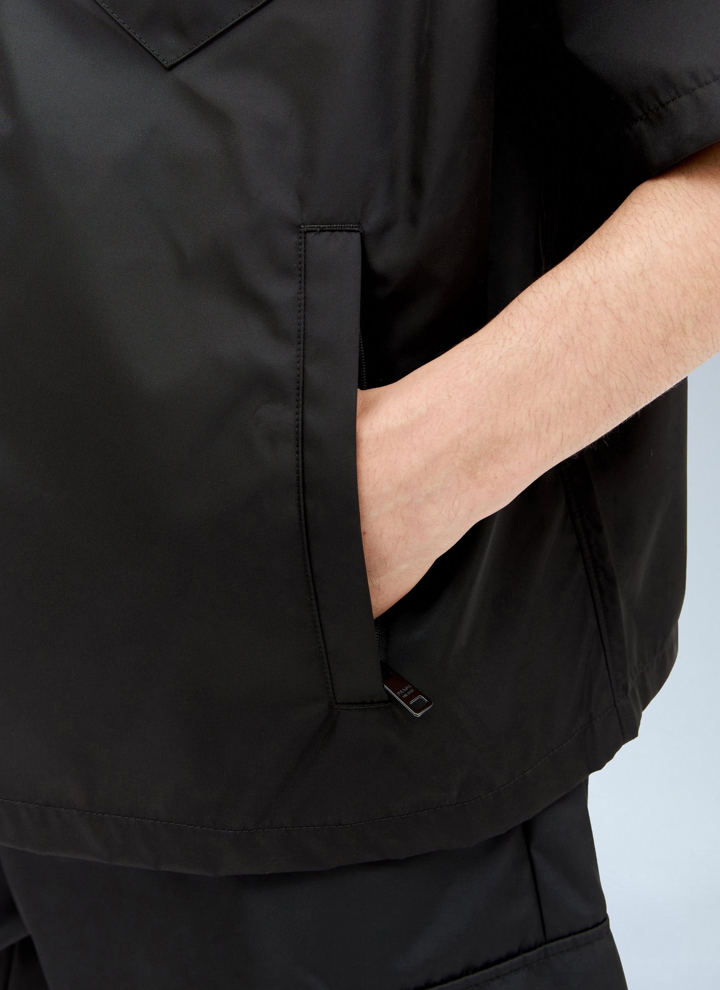 Prada Men Re-Nylon Short Sleeved Shirt
