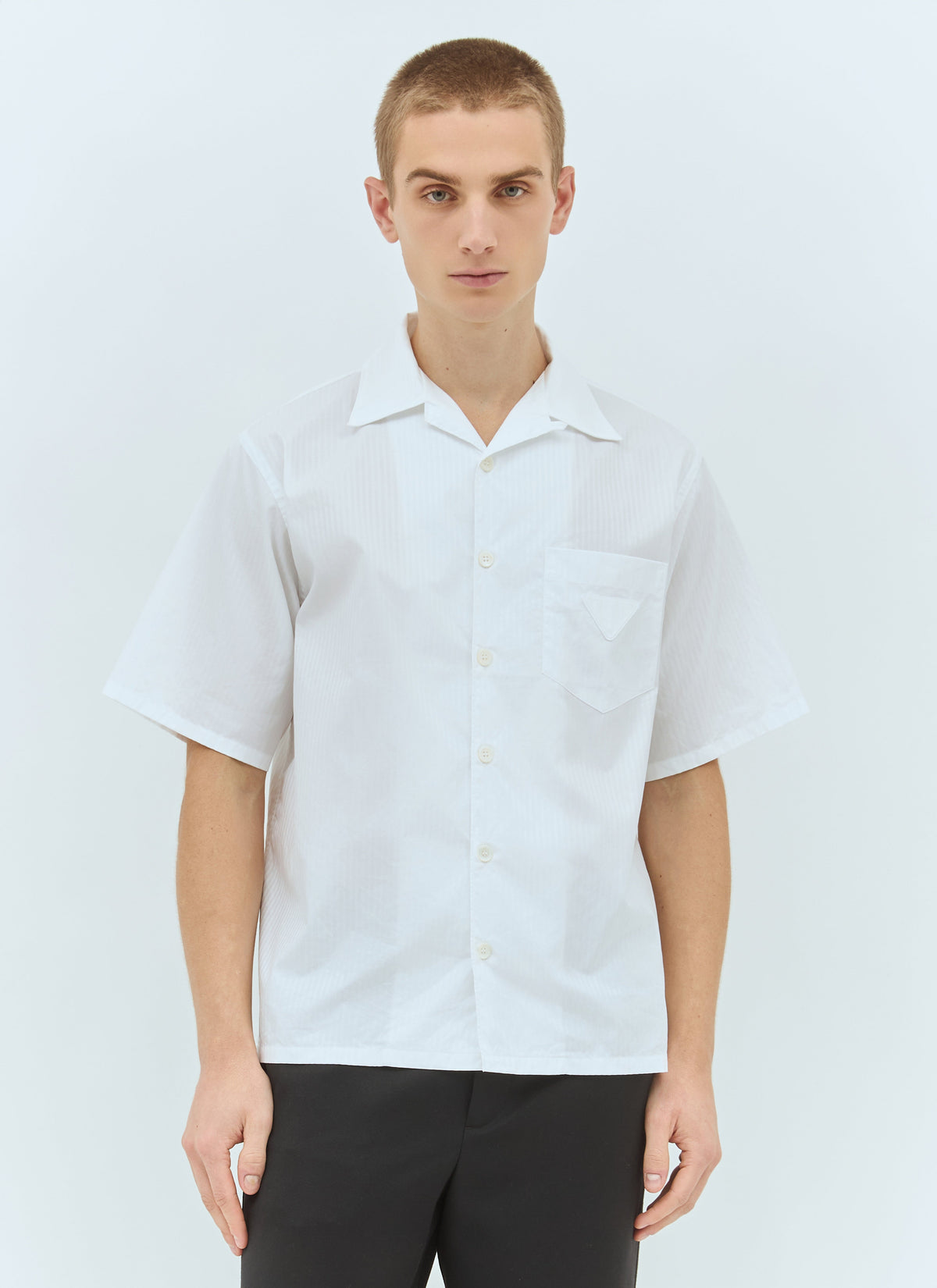 Prada Men Striped Short-Sleeve Shirt