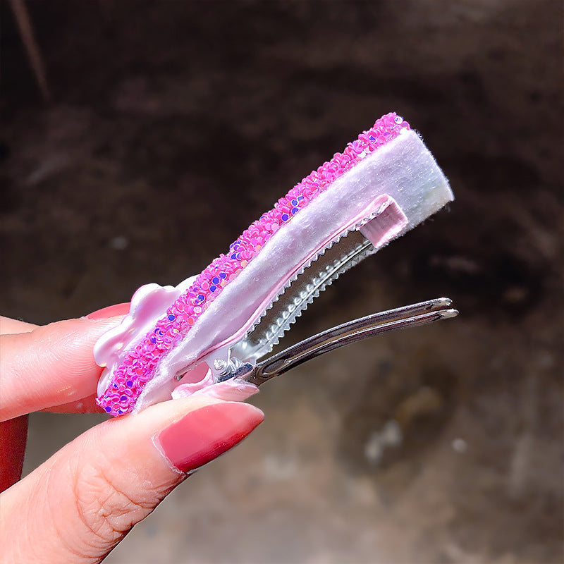 Sweet Girls Candy Color Cartoon Pattern BB Clips One-word Hair Clips 1