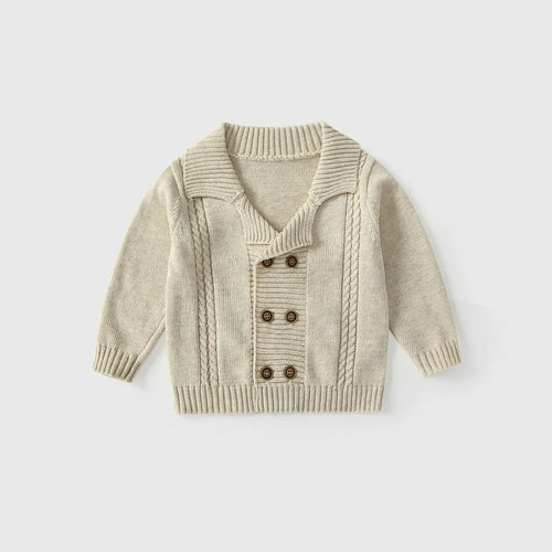 Arrival Autumn Baby Kids Boys Solid Color Striped Pattern Long Sleeves