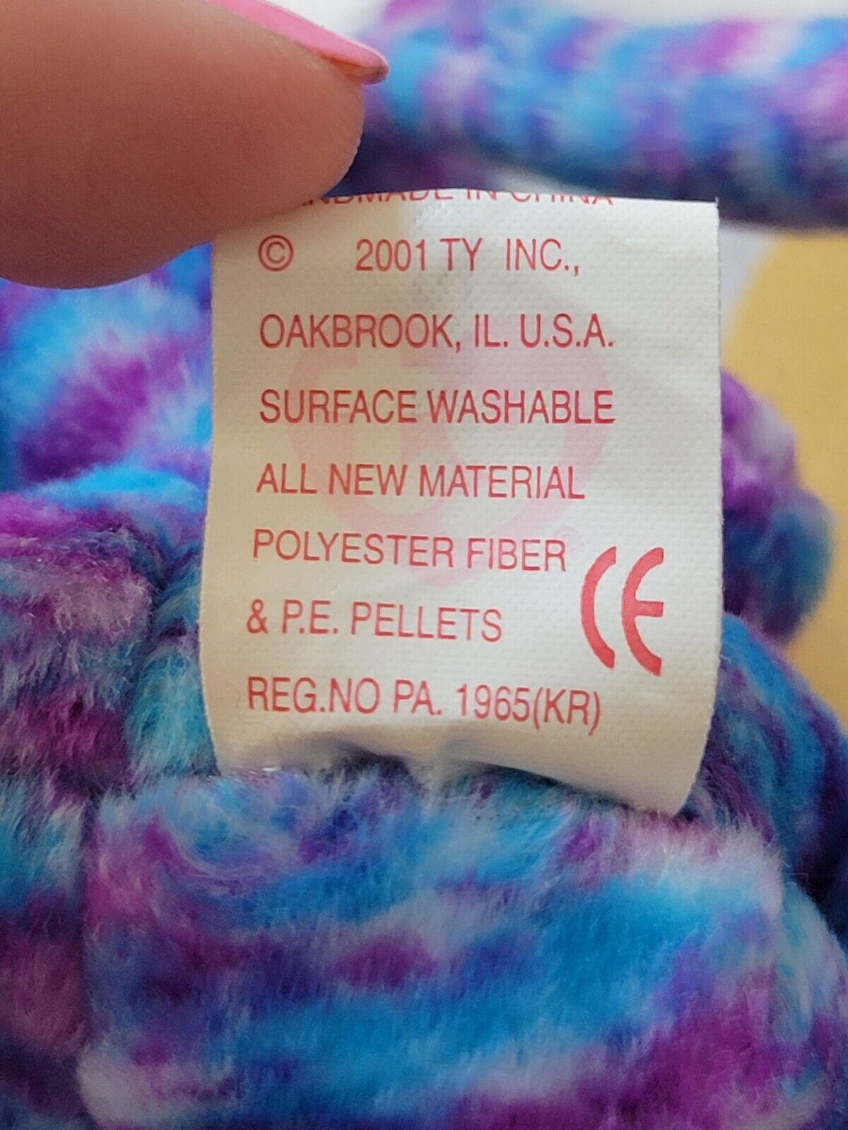 Ty Beanie Baby Kooky The Cat Rare Stamp In Tag With Pellets