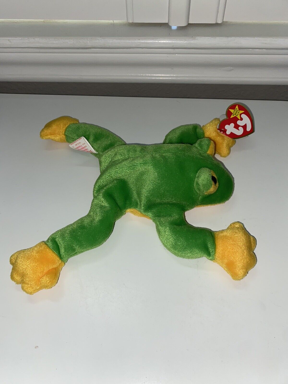 Ty Beanie Baby: Smoochy the Frog The Frog 1997 ** MANY Tag ERRORS ** PVC!