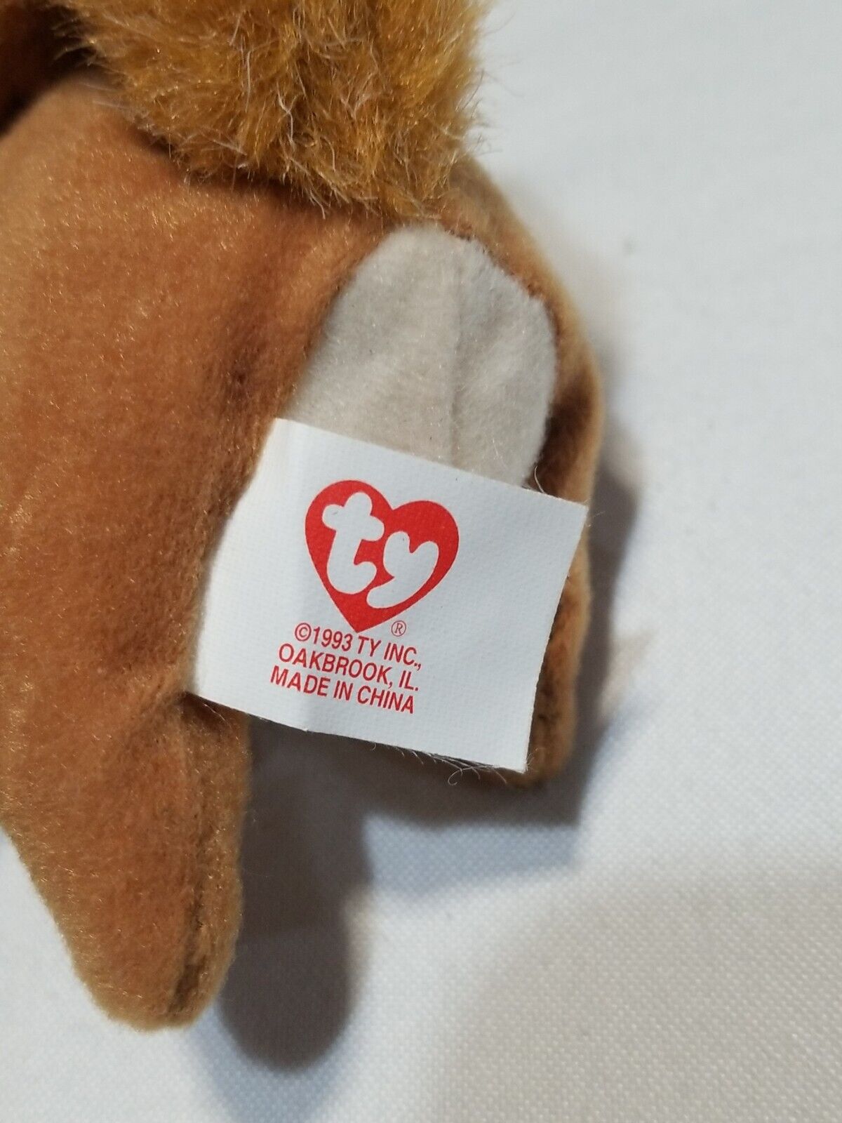 McDonalds Teenie Beanie Babies 1999/1993 Nuts the Squirrel Rare Tag Error New