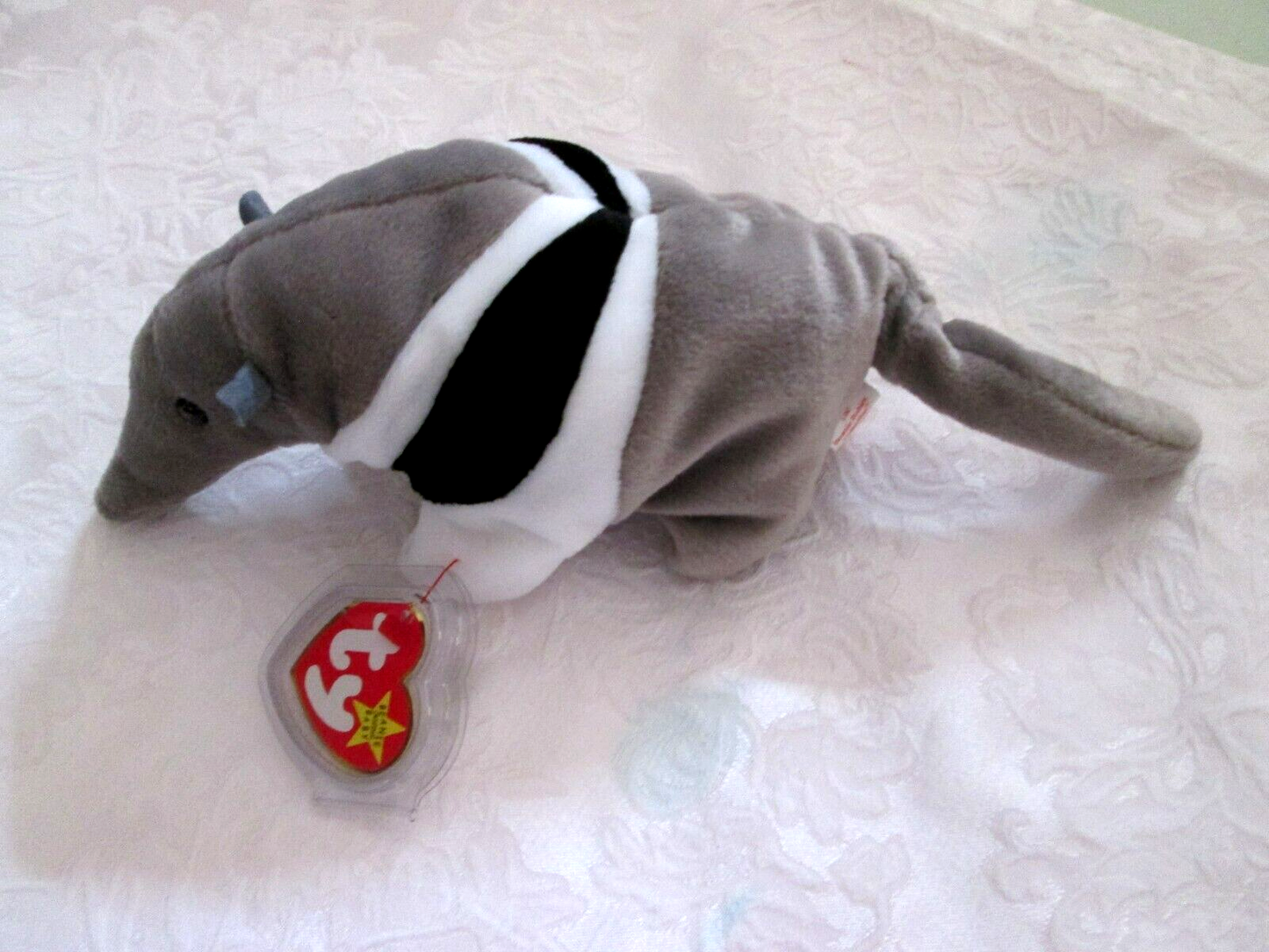 Vintage Ty Beanie Baby: Ants the Anteater, With many errors
