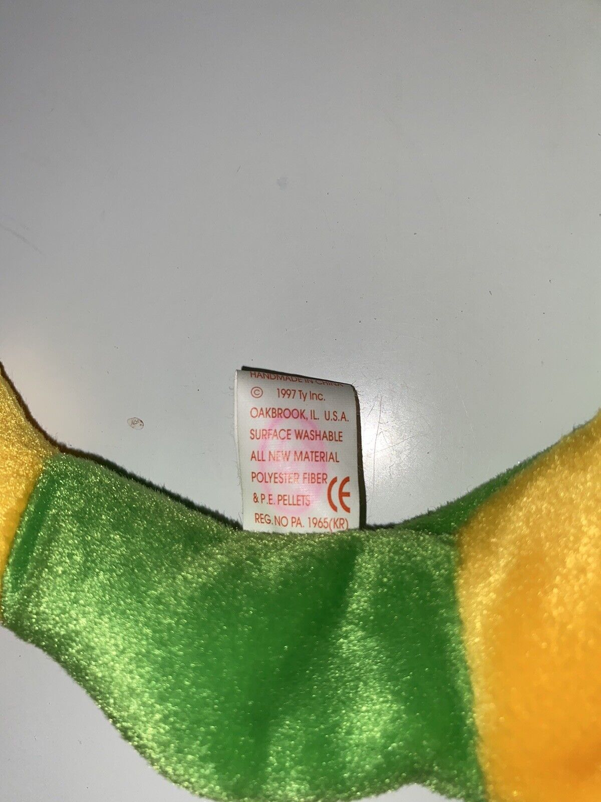 Ty Beanie Baby: Smoochy the Frog The Frog 1997 ** MANY Tag ERRORS ** PVC!