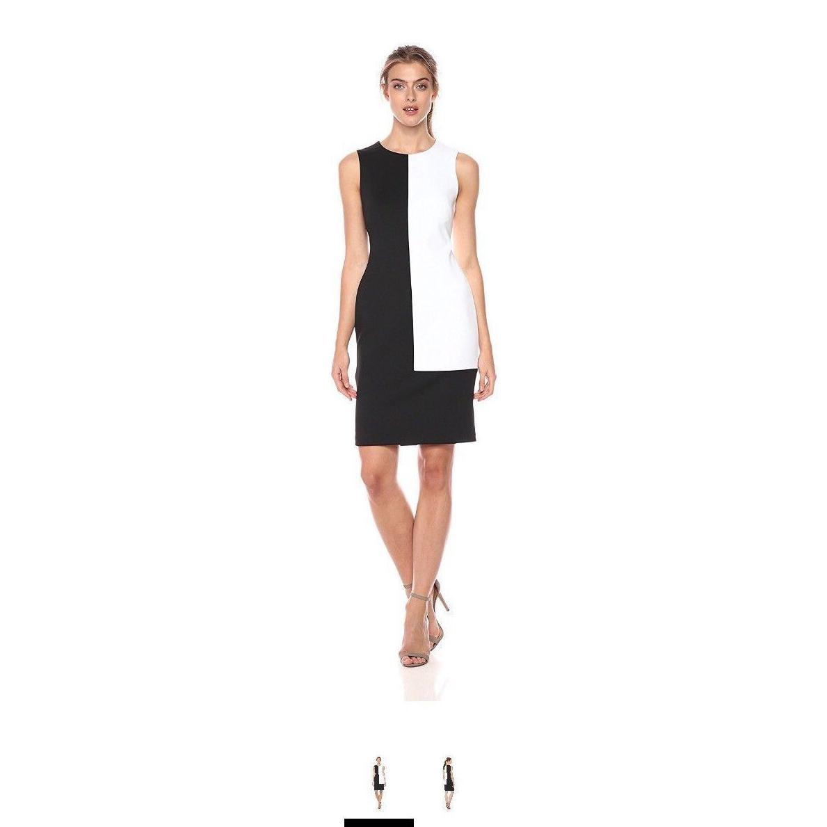 Calvin Klein Women's Sleeveless Color-Block Dress size 10