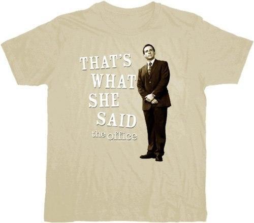 The Office That's What She Said Beige T-Shirt