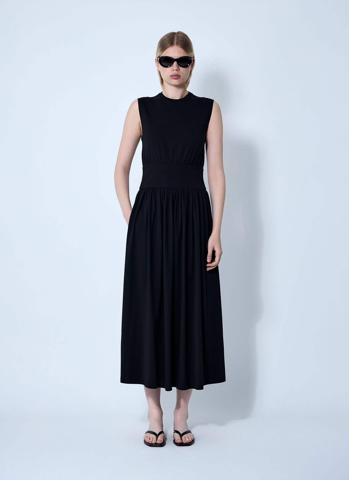 Toteme Women Sleeveless Cotton Tee Dress