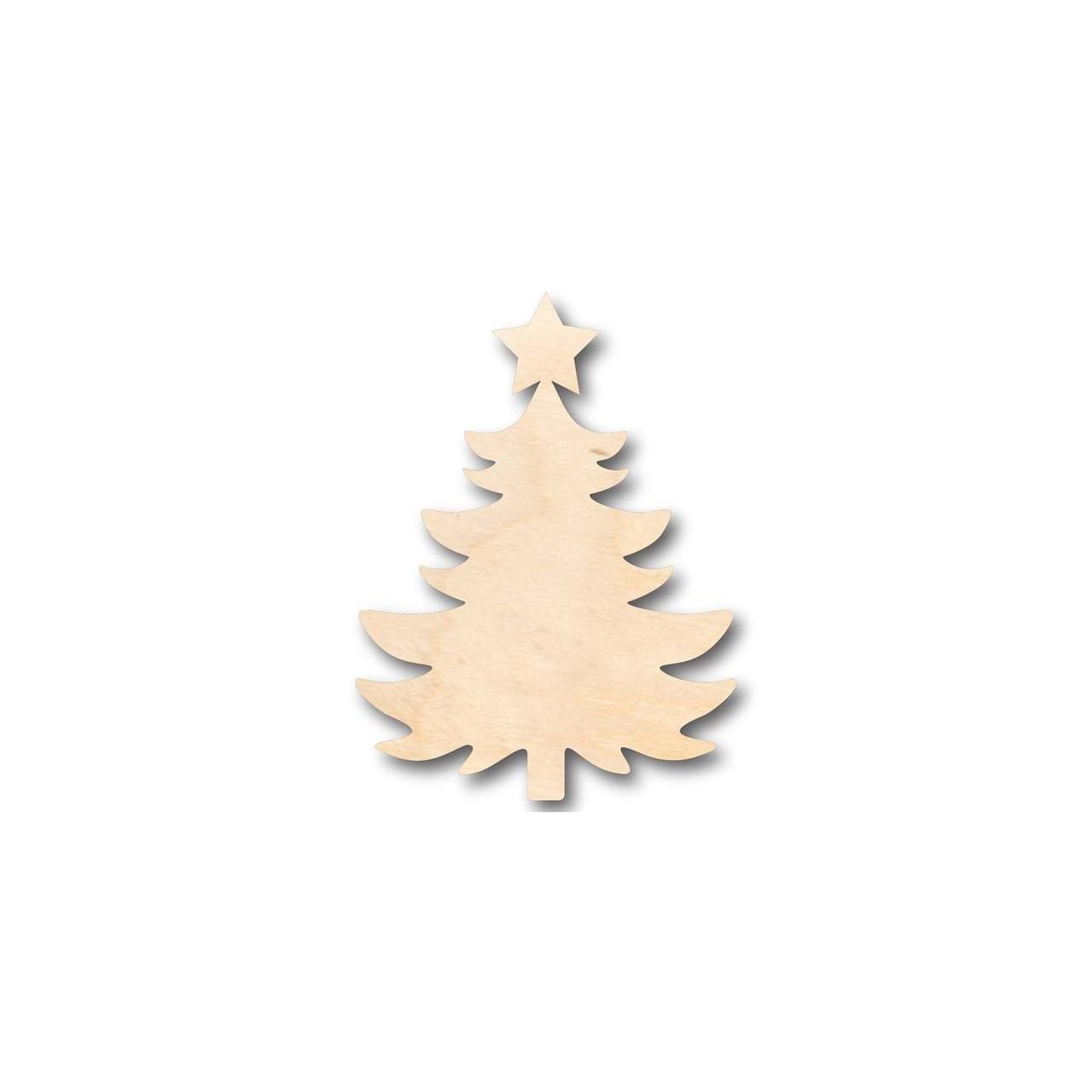 Unfinished Wood Christmas Tree Shape - Craft - up to 46" DIY