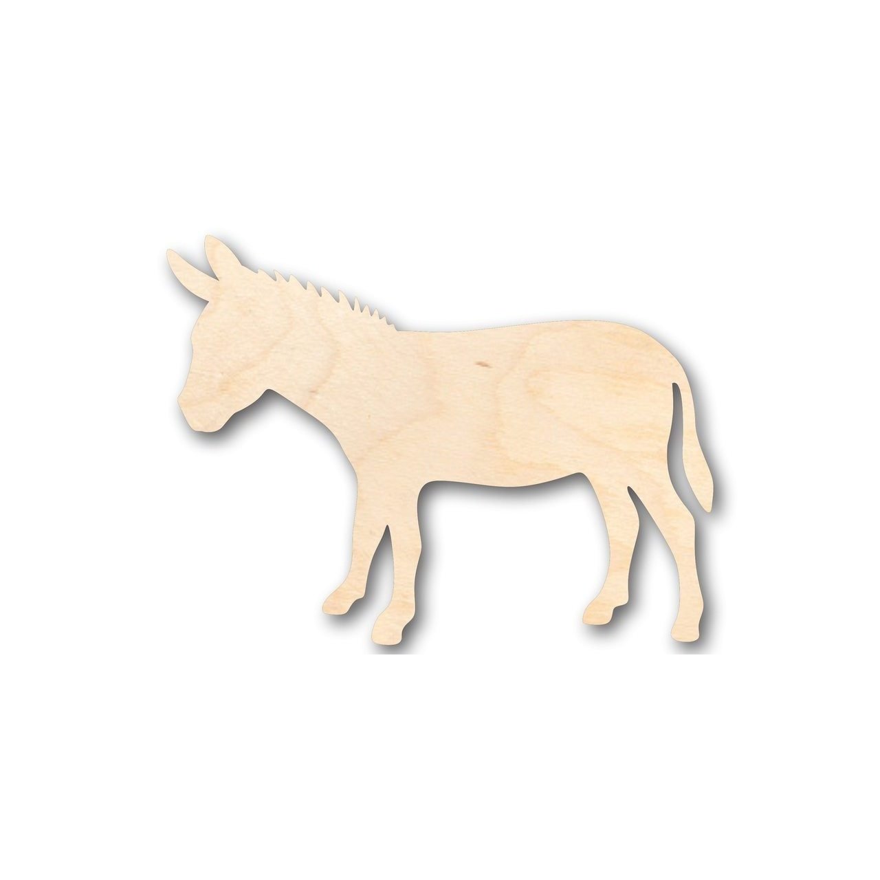 Unfinished Wood Donkey Shape - Animal - Craft - up to 46" DIY