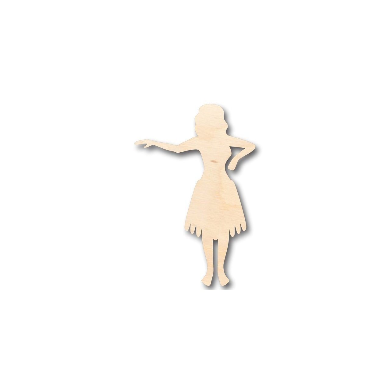 Unfinished Wood Hula Girl Shape - Hawaii - Craft- up to 46" DIY