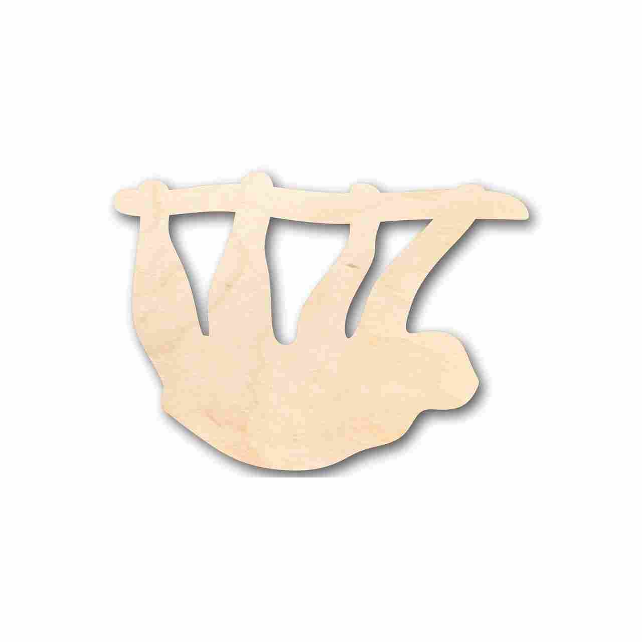 Unfinished Wood Sloth Shape - Animal - Wildlife - Craft - up to 46" DIY