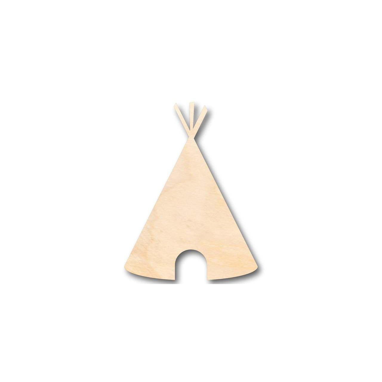 Unfinished Wood Teepee Shape - Native American - Western - Craft - up to 46" DIY