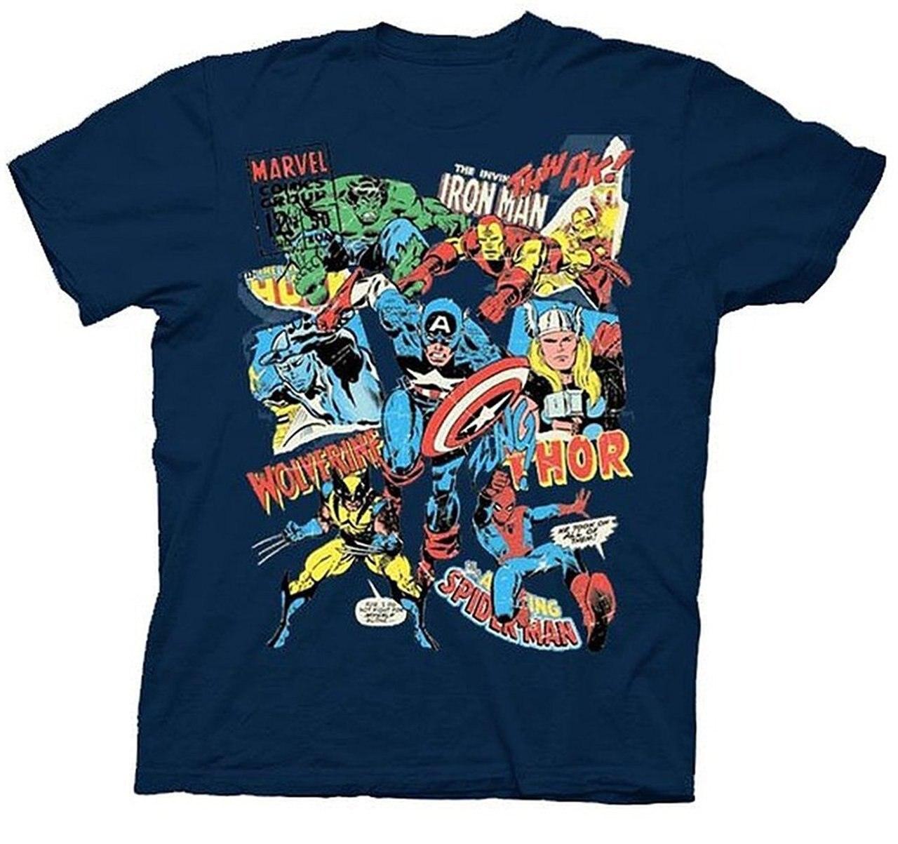 UV Collage Navy Youth T-shirt
