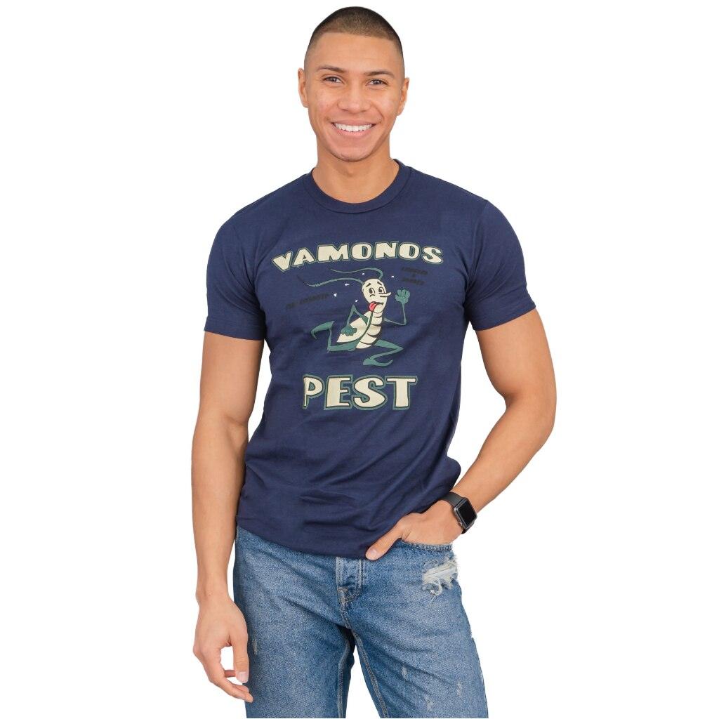 Vamonos Pest Logo Adult Navy T-Shirt