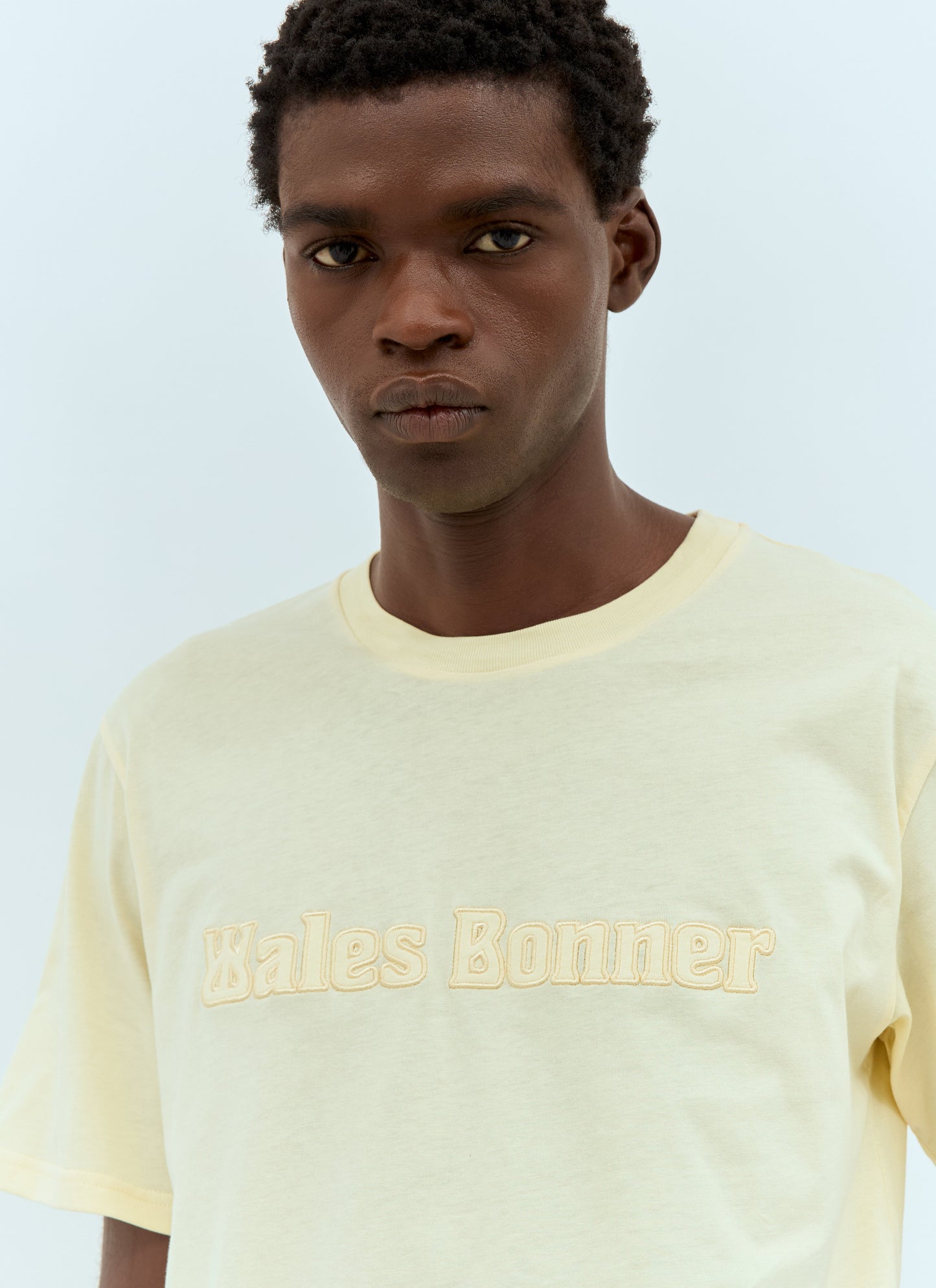 Wales Bonner Men Logo Embroidery T-Shirt