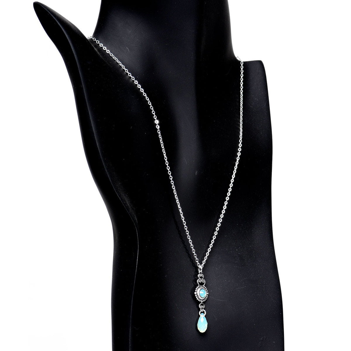Flashback Silver Plated Chain Necklace Created with Crystals
