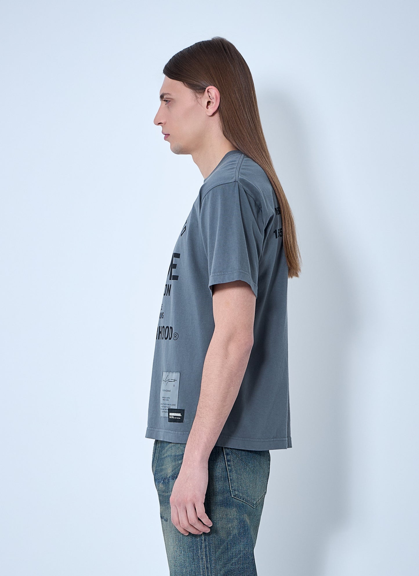 Yohji Yamamoto Men Logo Motif T-Shirt